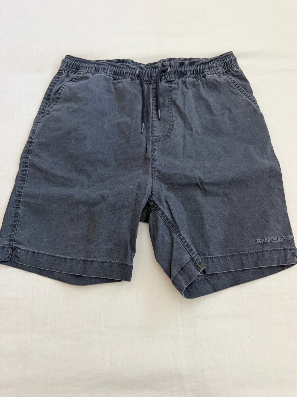 Quiksilver Big Boys Charcoal blue Drawstring Athletic Shorts
